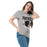 Woman wearing Permian High School Panthers Grey Classic Unisex T-shirt 204