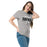 Woman wearing Permian High School Panthers Grey Classic Unisex T-shirt 234