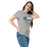 Woman wearing Reagan High School Rattlers Grey Classic Unisex T-shirt 200