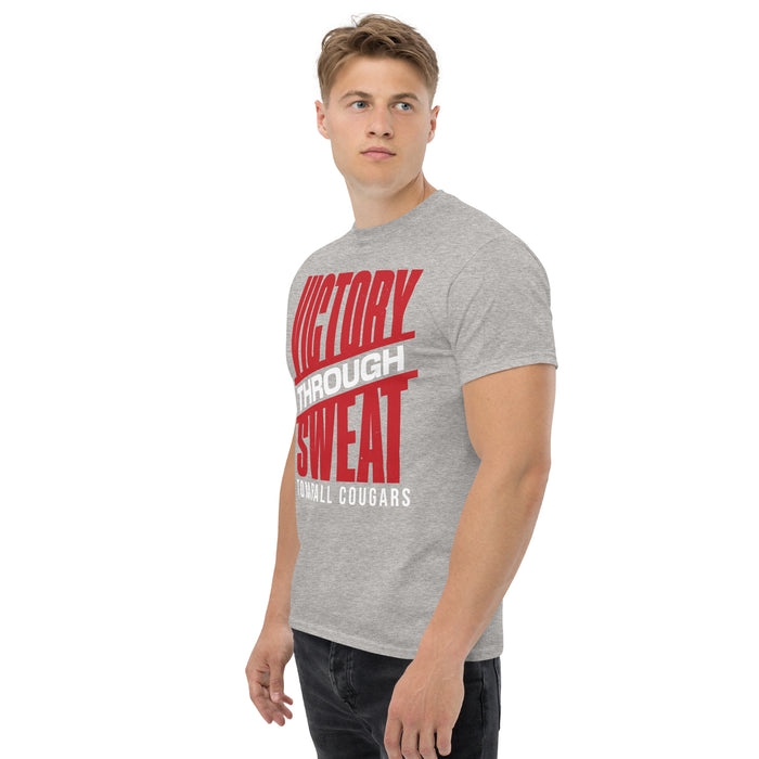 Man wearing Tomball High School Cougars Classic Unisex Grey T-shirt 241