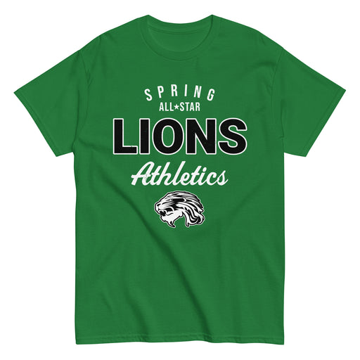 Spring High School Lions Green Classic Unisex T-shirt 034
