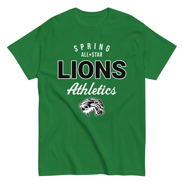 Spring High School Lions Green Classic Unisex T-shirt 034
