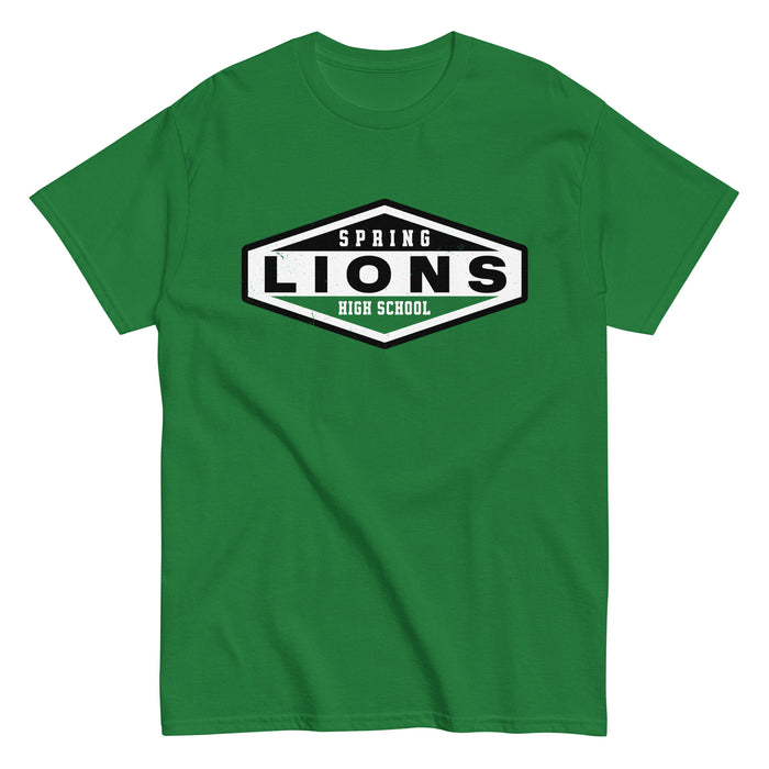 Spring High School Lions Turf Green Classic Unisex T-shirt 009