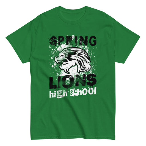 Spring High School Lions Turf Green Classic Unisex T-shirt 205