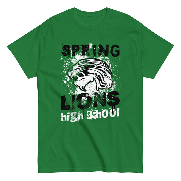 Spring High School Lions Turf Green Classic Unisex T-shirt 205