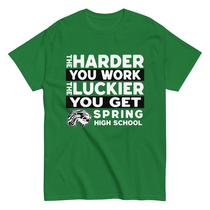 Spring High School Lions Turf Green Classic Unisex T-shirt 238