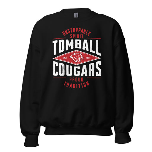 Tomball High School Cougars Black Classic Unisex Sweatshirt 210