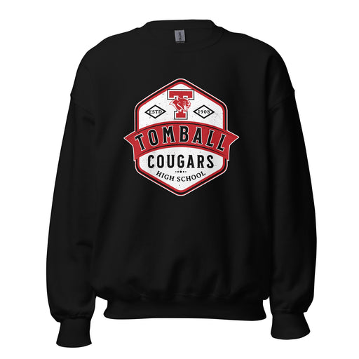 Tomball High School Cougars Black Classic Unisex Sweatshirt 209