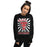 Woman wearing Tomball High School Cougars Black Classic Unisex Sweatshirt 226