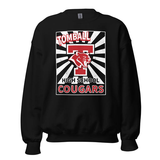 Tomball High School Cougars Black Classic Unisex Sweatshirt 226