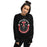 Woman wearing Tomball High School Cougars Black Classic Unisex Sweatshirt 229