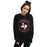 Woman wearing Tomball High School Cougars Black Classic Unisex Sweatshirt 214