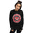 Woman wearing Tomball High School Cougars Black Classic Unisex Sweatshirt 224