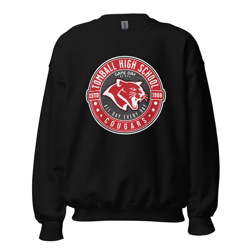 Tomball High School Cougars Black Classic Unisex Sweatshirt 224