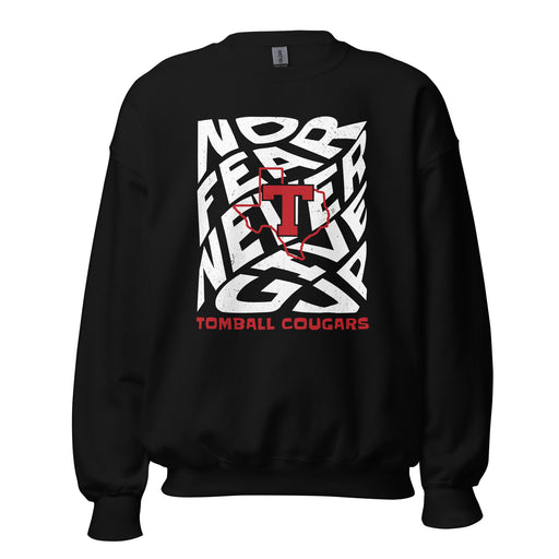 Tomball High School Cougars Black Classic Unisex Sweatshirt 236