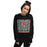 Woman wearing Tomball High School Cougars Black Classic Unisex Sweatshirt 235