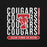 Back view of Tomball High School Cougars Black Classic Unisex Sweatshirt 235