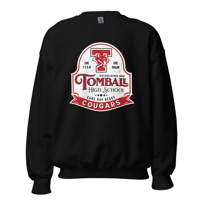 Tomball High School Cougars Black Classic Unisex Sweatshirt 219