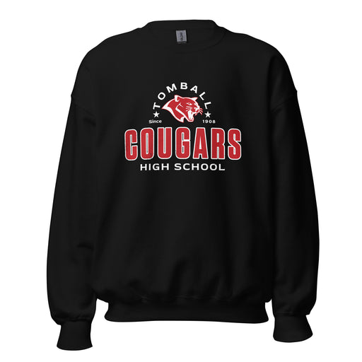 Tomball High School Cougars Black Classic Unisex Sweatshirt 222