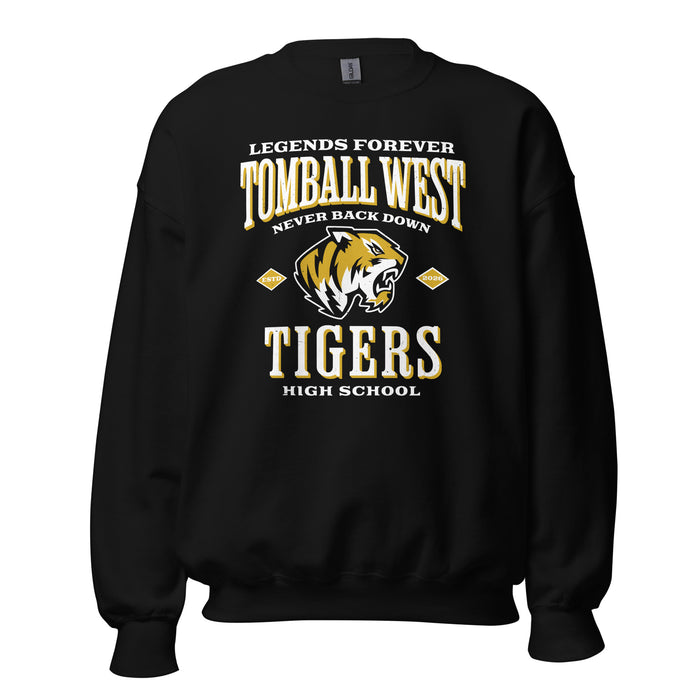Tomball West High School Tigers Black Classic Unisex Sweatshirt 230