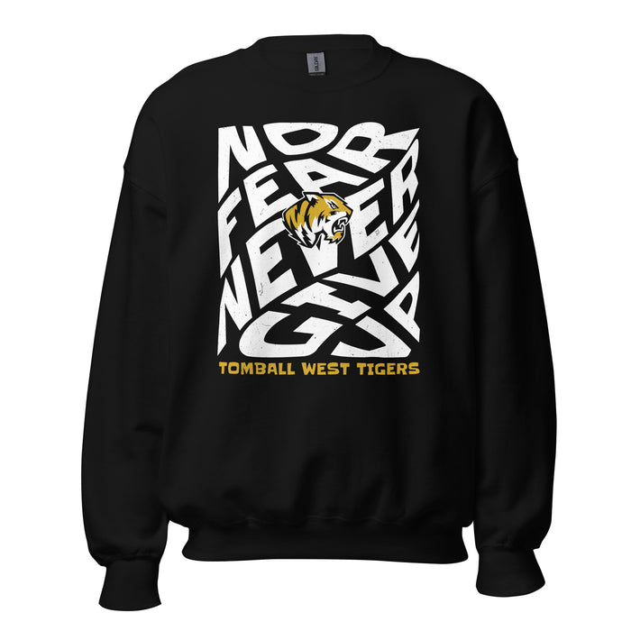 Tomball West High School Tigers Black Classic Unisex Sweatshirt 236