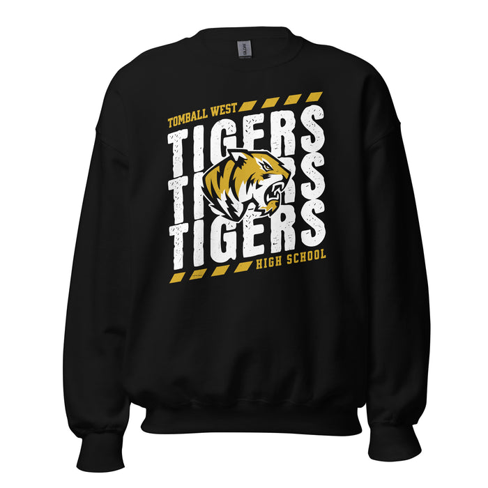 Tomball West High School Tigers Black Classic Unisex Sweatshirt 223