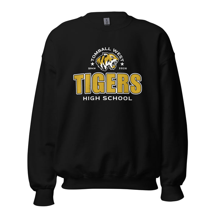 Tomball West High School Tigers Black Classic Unisex Sweatshirt 222
