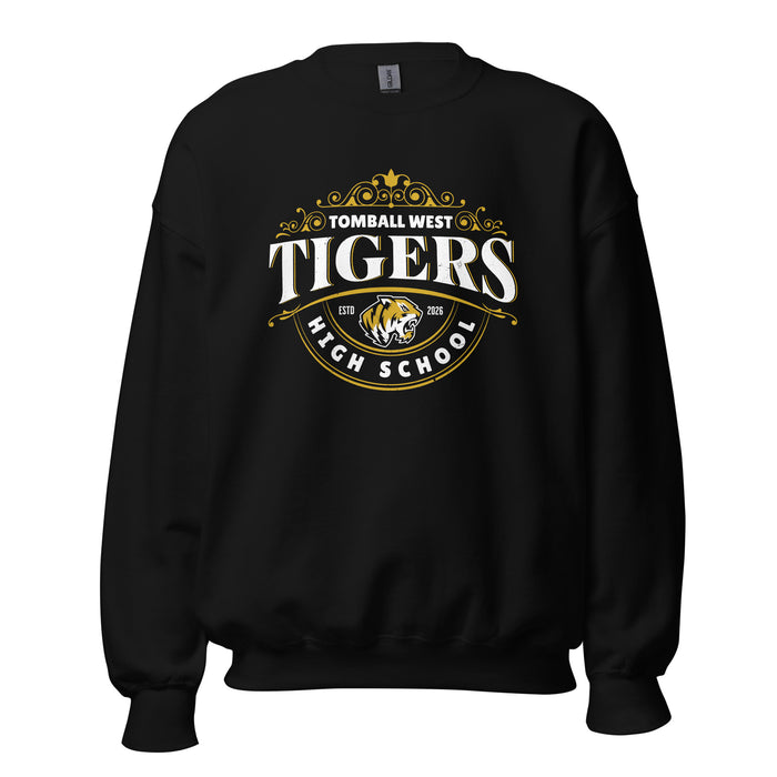 Tomball West High School Tigers Black Classic Unisex Sweatshirt 211