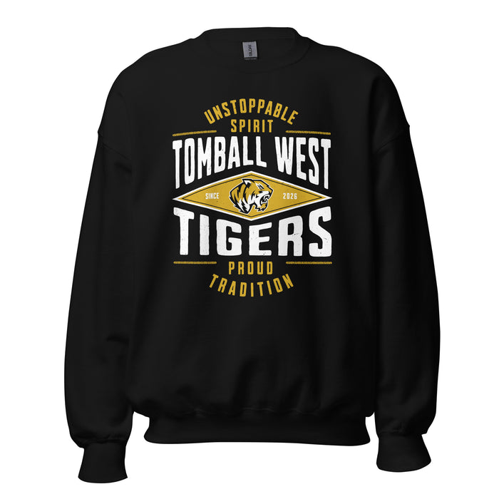Tomball West High School Tigers Black Classic Unisex Sweatshirt 210