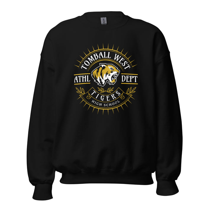 Tomball West High School Tigers Black Classic Unisex Sweatshirt 201