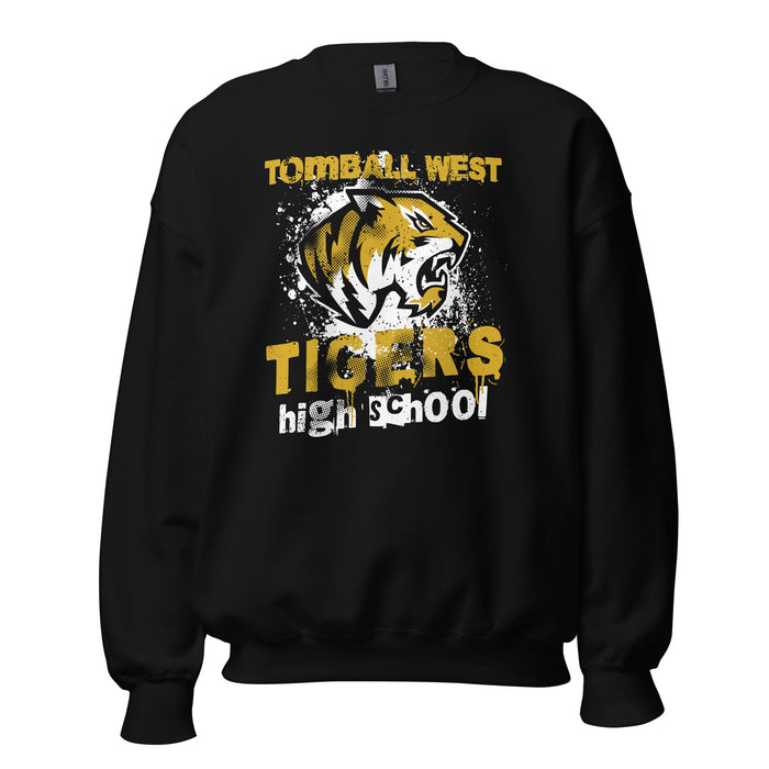 Tomball West High School Tigers Black Classic Unisex Sweatshirt 205