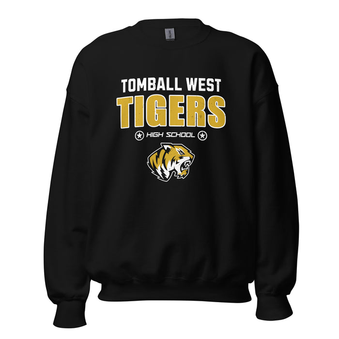 Tomball West High School Tigers Black Classic Unisex Sweatshirt 003