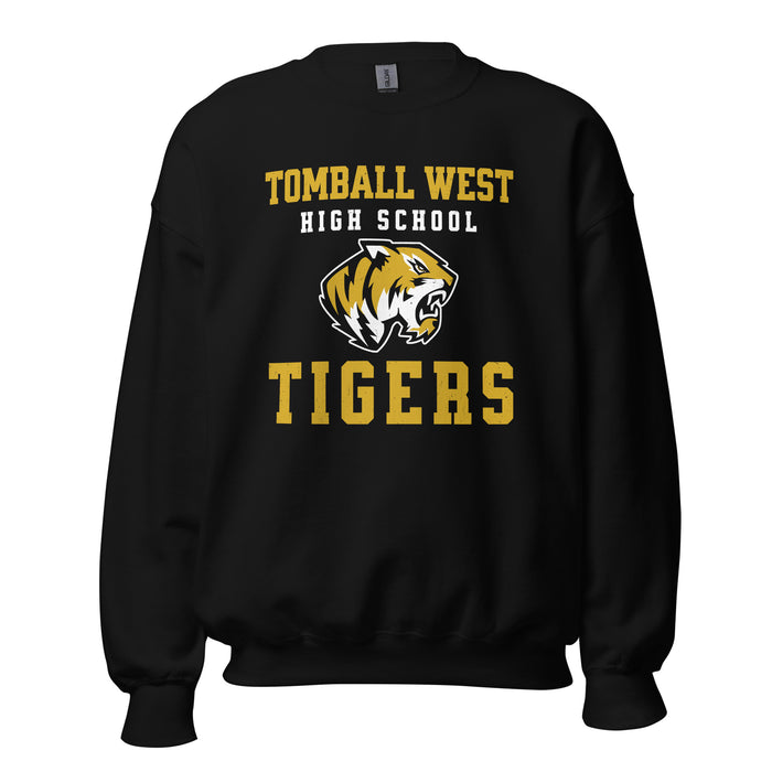 Tomball West High School Tigers Black Classic Unisex Sweatshirt 006