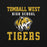 Close-up view of Tomball West High School Tigers Black Classic Unisex Sweatshirt 006