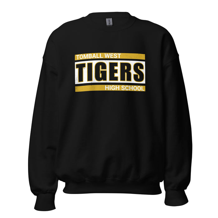 Tomball West High School Tigers Black Classic Unisex Sweatshirt 098