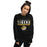 Woman wearing Tomball West High School Tigers Black Classic Unisex Sweatshirt 049