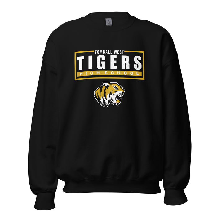 Tomball West High School Tigers Black Classic Unisex Sweatshirt 049