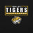 Close-up view of Tomball West High School Tigers Black Classic Unisex Sweatshirt 049