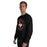Man wearing Tomball High School Cougars Black Classic Unisex Sweatshirt 214