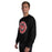 Man wearing Tomball High School Cougars Black Classic Unisex Sweatshirt 224