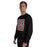 Man wearing Tomball High School Cougars Black Classic Unisex Sweatshirt 235