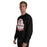 Man wearing Tomball High School Cougars Black Classic Unisex Sweatshirt 219