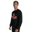 Man wearing Tomball High School Cougars Black Classic Unisex Sweatshirt 222