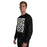 Man wearing Tomball West High School Tigers Black Classic Unisex Sweatshirt 236