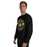 Man wearing Tomball West High School Tigers Black Classic Unisex Sweatshirt 239