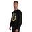 Man wearing Tomball West High School Tigers Black Classic Unisex Sweatshirt 229