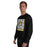 Man wearing Tomball West High School Tigers Black Classic Unisex Sweatshirt 235
