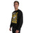 Man wearing Tomball West High School Tigers Black Classic Unisex Sweatshirt 226