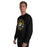 Man wearing Tomball West High School Tigers Black Classic Unisex Sweatshirt 214