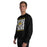 Man wearing Tomball West High School Tigers Black Classic Unisex Sweatshirt 223